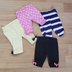 Bundle of Gymboree Capri leggings sz 6-12 months